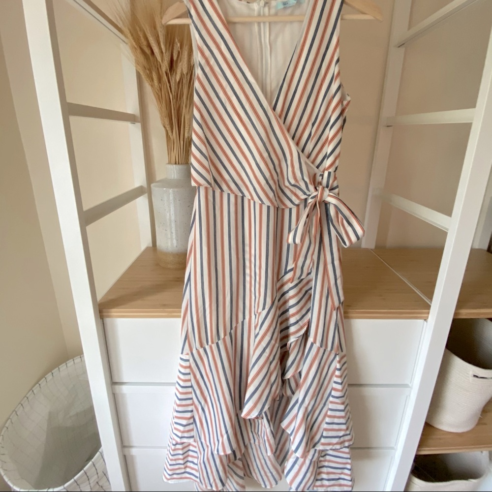 She + Sky midi wrap dress